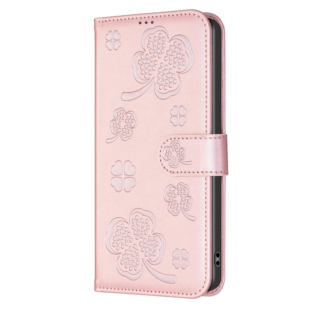  iPhone 17 Pro Max Fodral Med Blommigt Tryck Roséguld - Teknikhallen.se