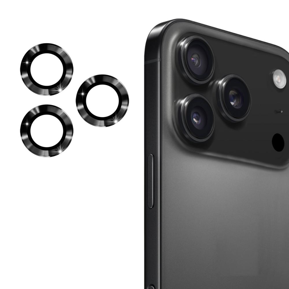 ENKAY ENKAY Phone 17 Pro Max / 17 Pro Linsskydd Härdat Glas Svart - Teknikhallen.se