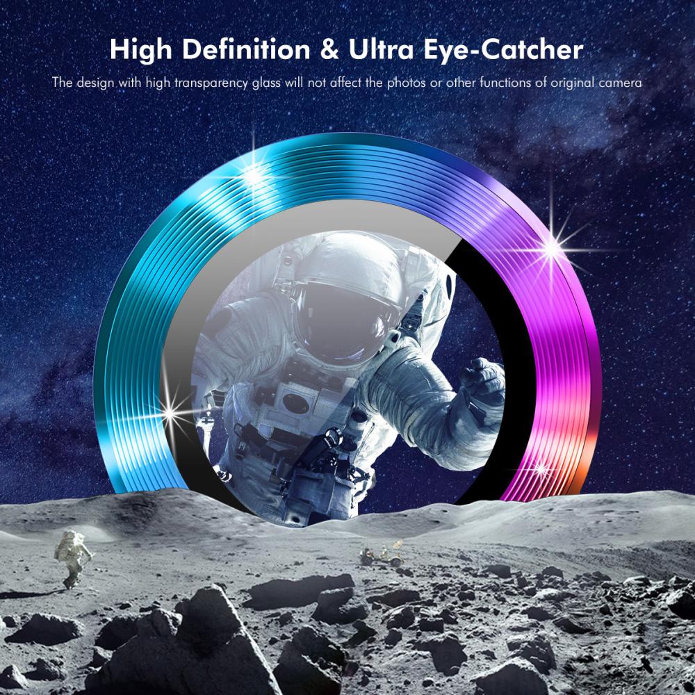 ENKAY ENKAY Phone 17 Pro Max / 17 Pro Linsskydd Härdat Glas Blå - Teknikhallen.se