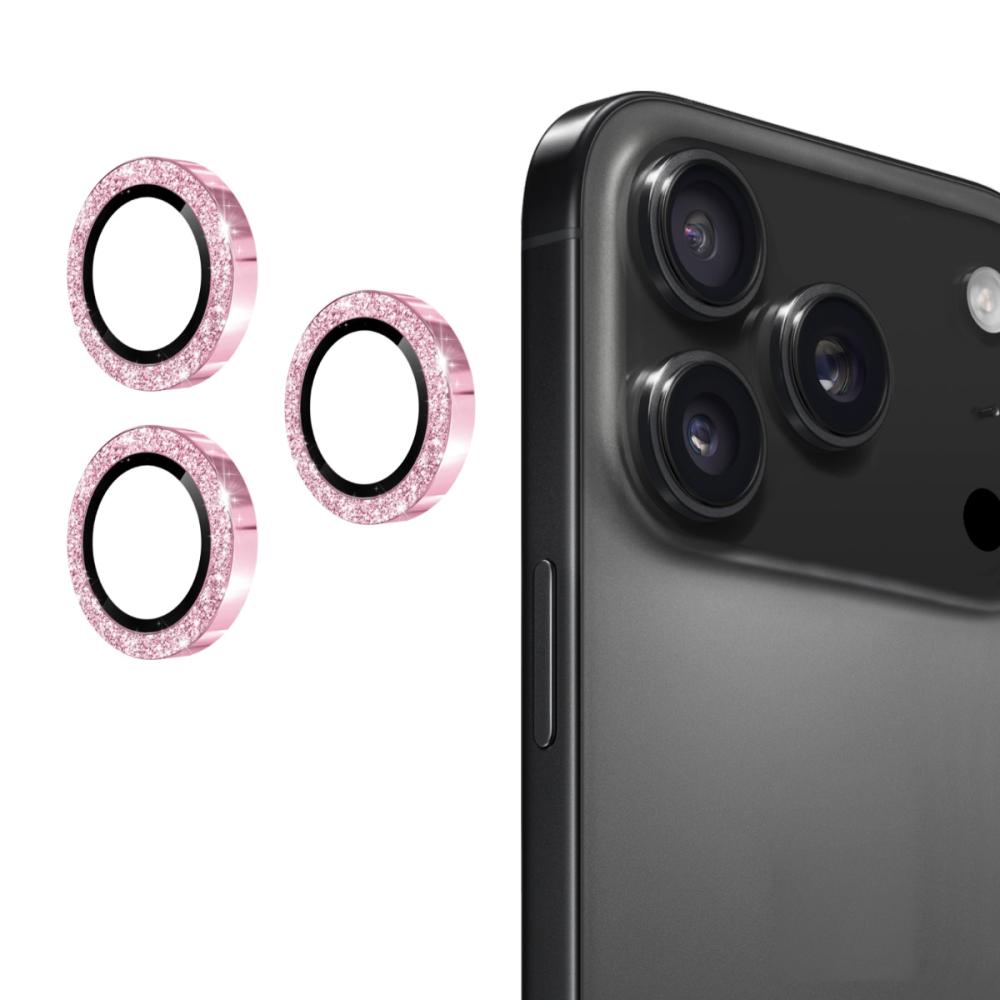 ENKAY ENKAY Phone 17 Pro Max / 17 Pro Linsskydd Glitter Rosa - Teknikhallen.se