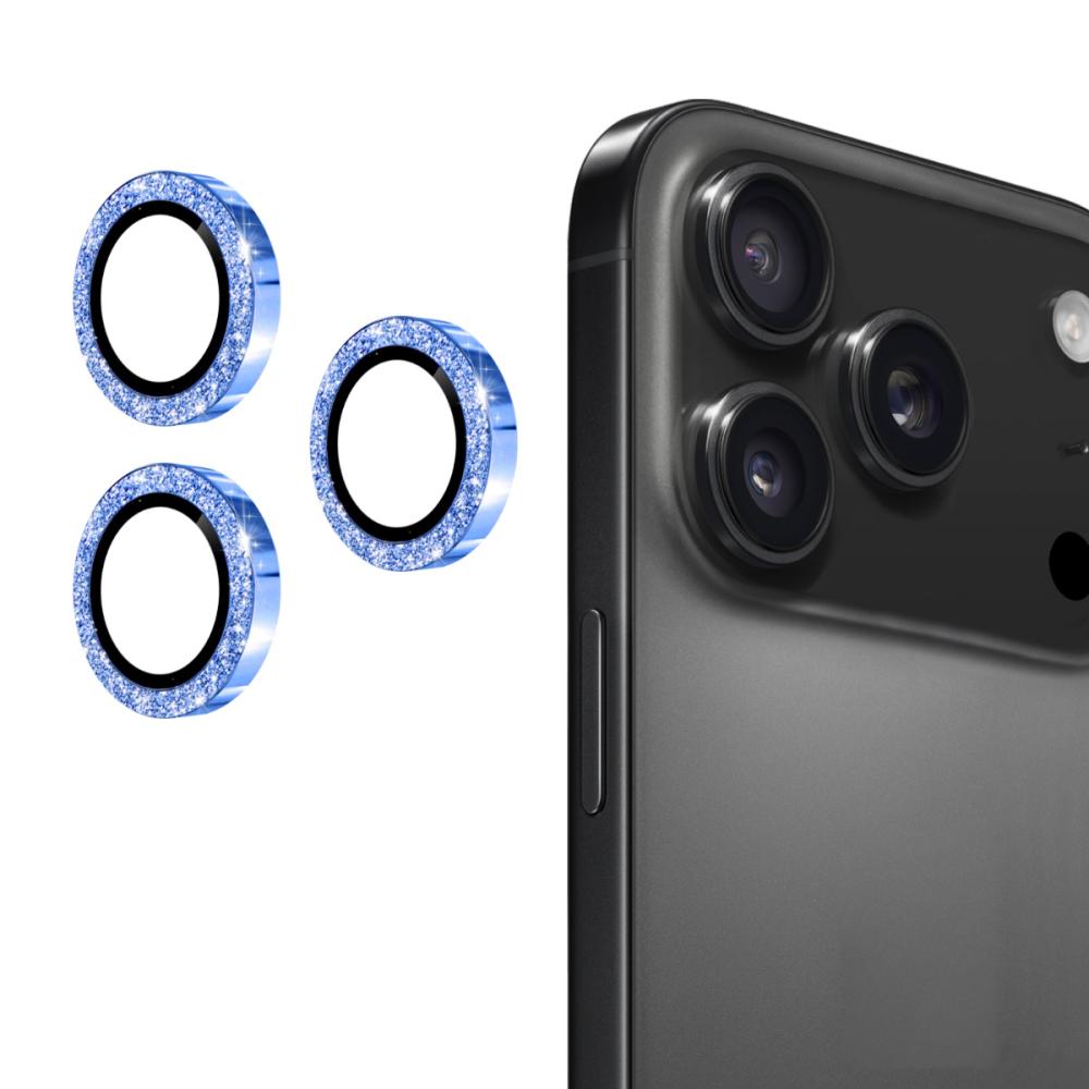 ENKAY ENKAY Phone 17 Pro Max / 17 Pro Linsskydd Glitter Blå - Teknikhallen.se
