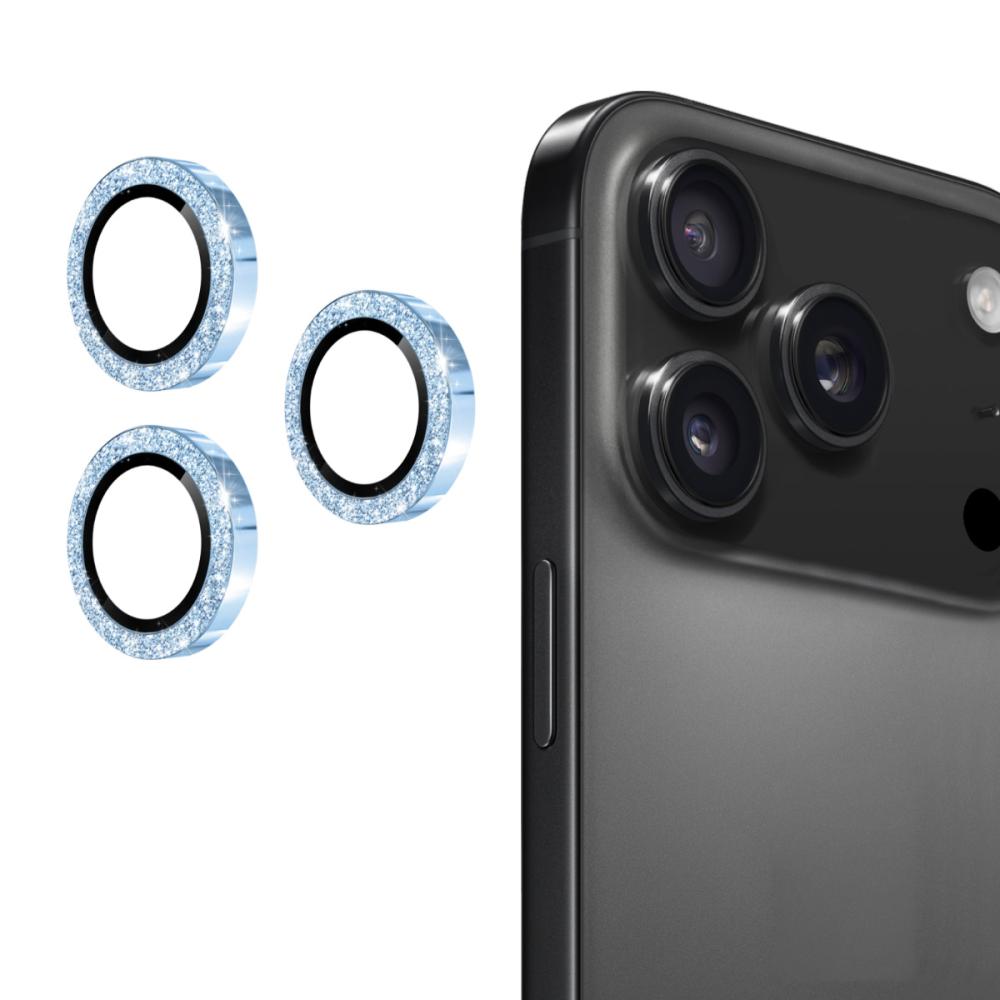 ENKAY ENKAY Phone 17 Pro Max / 17 Pro Linsskydd Glitter Blå - Teknikhallen.se