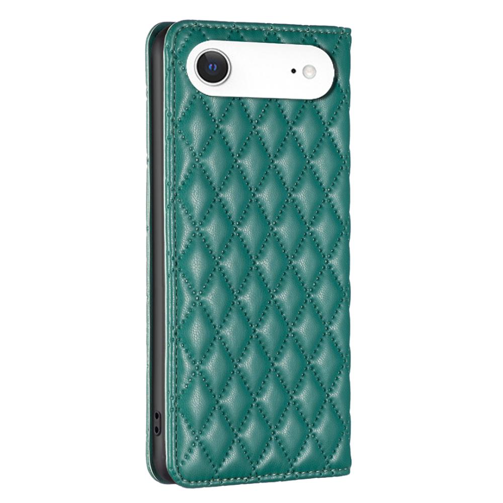 BINFEN BINFEN iPhone 17 Air Fodral Diamond Flip Läder Grön - Teknikhallen.se