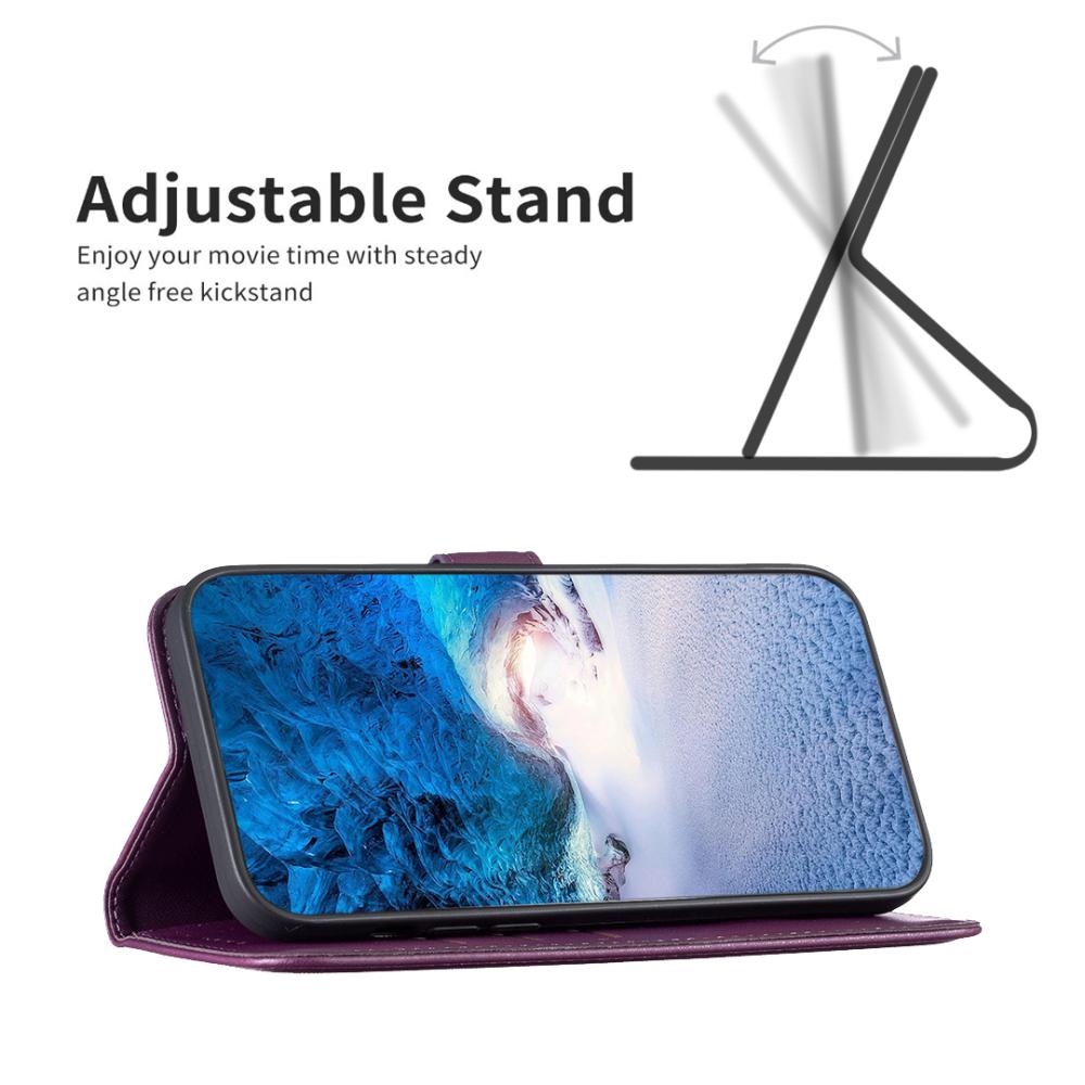 BINFEN BINFEN iPhone 17 Air Fodral Läder Lila - Teknikhallen.se