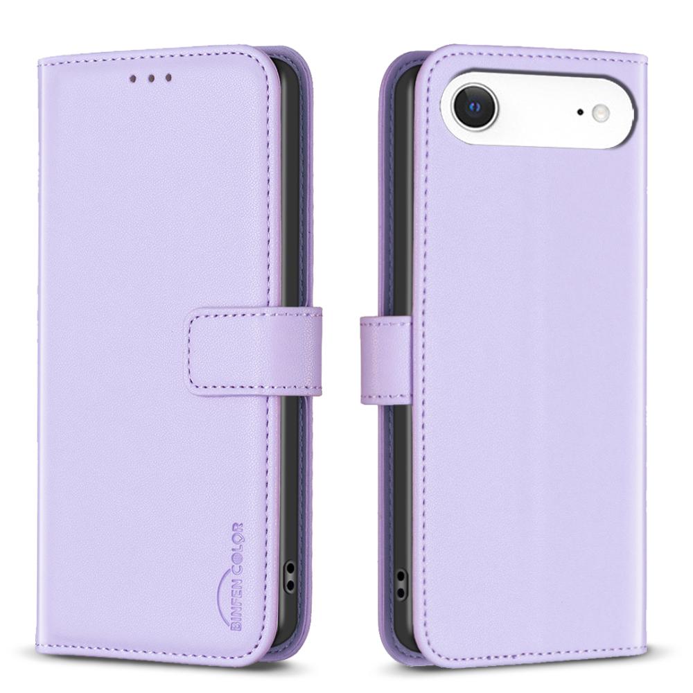 BINFEN BINFEN iPhone 17 Air Fodral Läder Lila - Teknikhallen.se