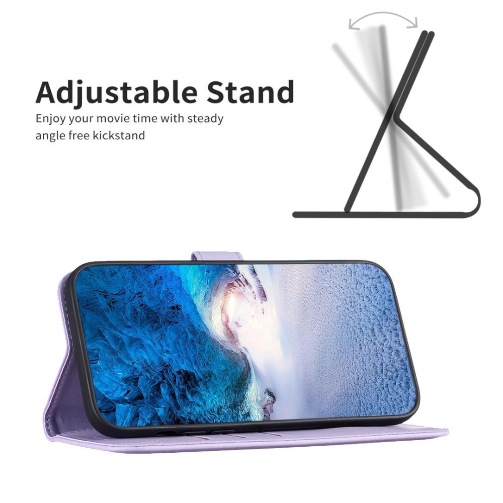 BINFEN BINFEN iPhone 17 Air Fodral Läder Lila - Teknikhallen.se