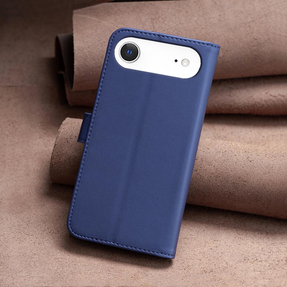 BINFEN BINFEN iPhone 17 Air Fodral Läder Blå - Teknikhallen.se