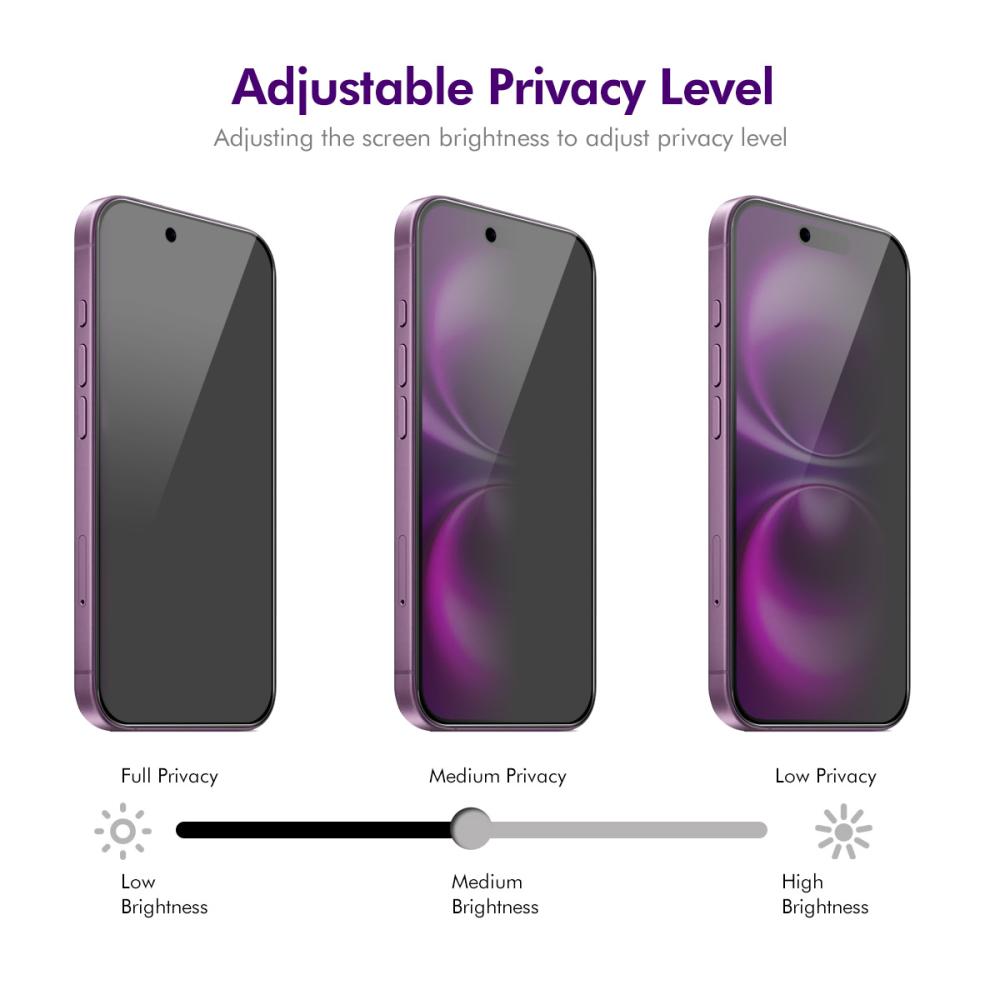 ENKAY ENKAY iPhone 17 Air Skärmskydd Härdat Glas Privacy - Teknikhallen.se