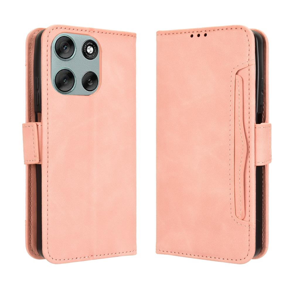  Motorola Moto G56 5G Fodral Med Avtagbart Kortfack Rosa - Teknikhallen.se