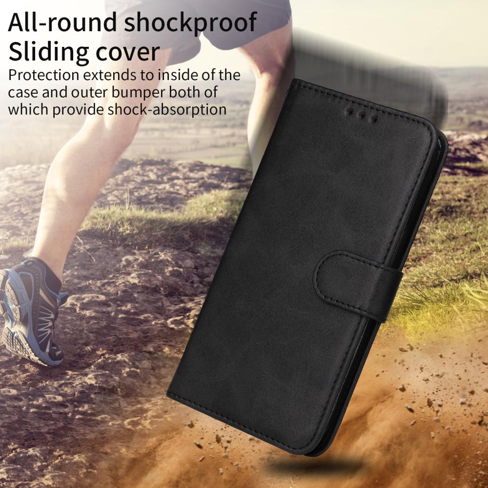  Motorola Moto G86 Power / G86 5G Fodral Läder Svart - Teknikhallen.se
