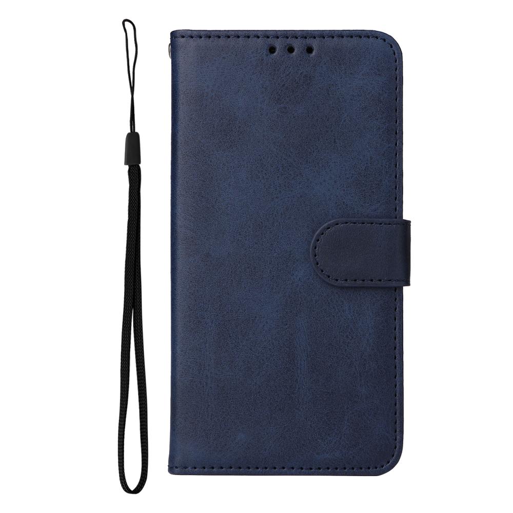  Motorola Moto G86 Power / G86 5G Fodral Läder Blå - Teknikhallen.se