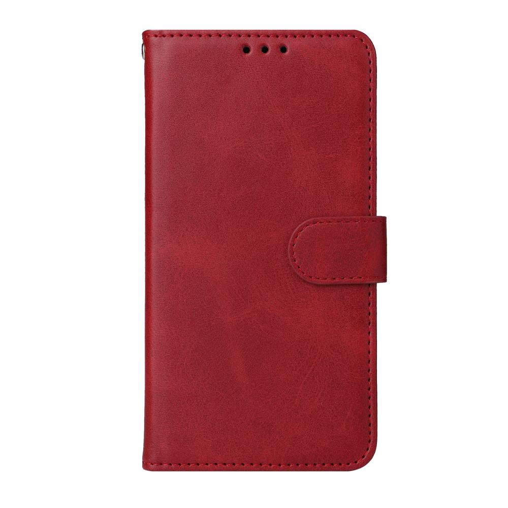  Motorola Moto G86 Power / G86 5G Fodral Läder Röd - Teknikhallen.se