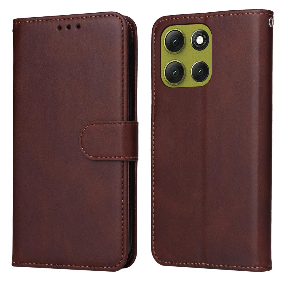  Motorola Moto G86 Power / G86 5G Fodral Läder Brun - Teknikhallen.se