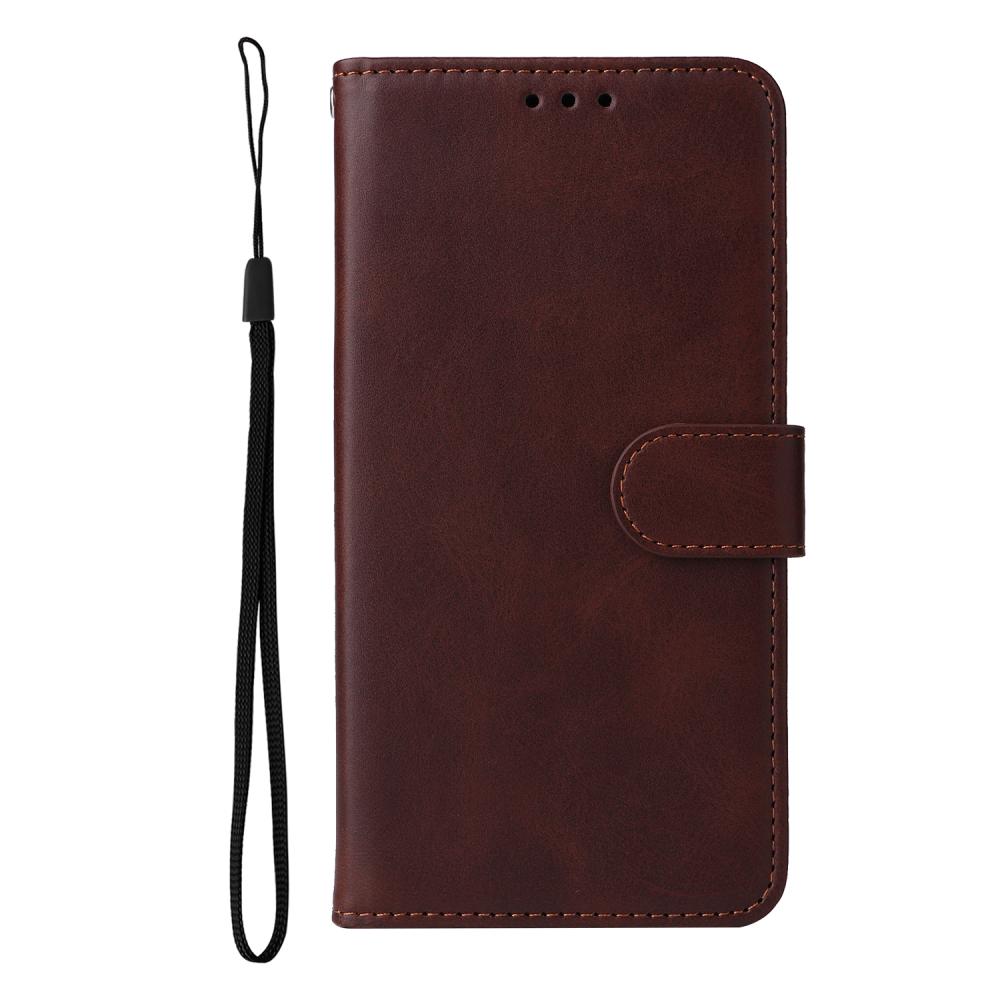  Motorola Moto G86 Power / G86 5G Fodral Läder Brun - Teknikhallen.se