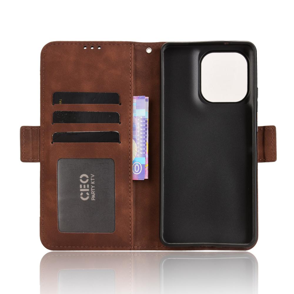  Motorola Moto G86 5G Fodral Med Avtagbart Kortfack Brun - Teknikhallen.se