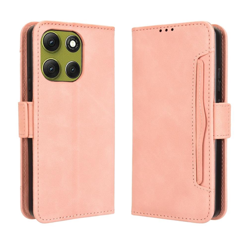  Motorola Moto G86 5G Fodral Med Avtagbart Kortfack Rosa - Teknikhallen.se