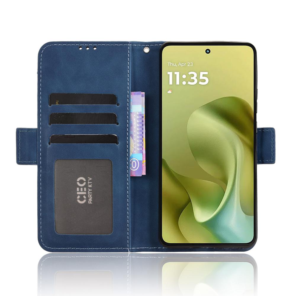  Motorola Moto G86 Power 5G Fodral Med Avtagbart Kortfack Blå - Teknikhallen.se