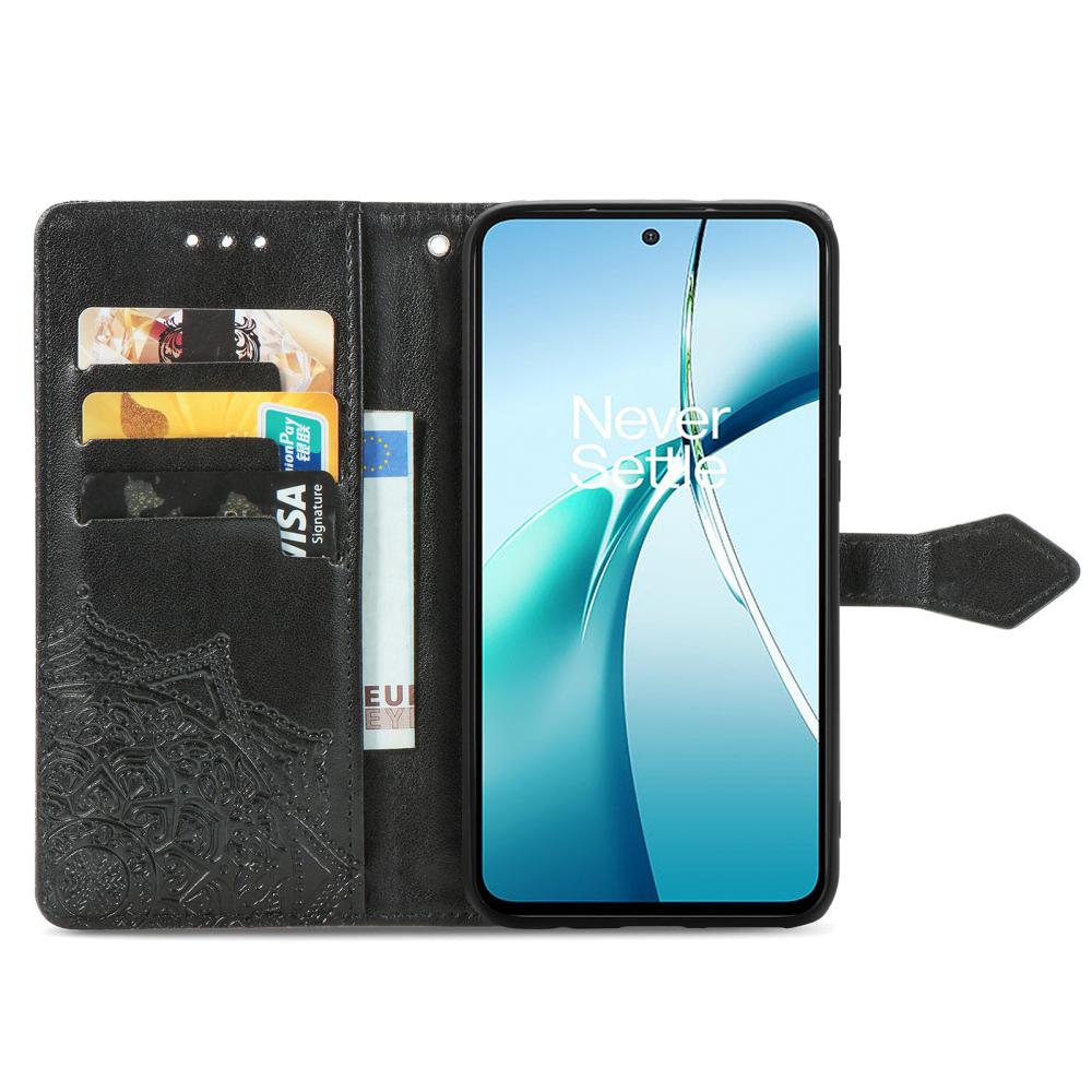  Motorola Moto G56 5G Fodral Mandala Läder Svart - Teknikhallen.se