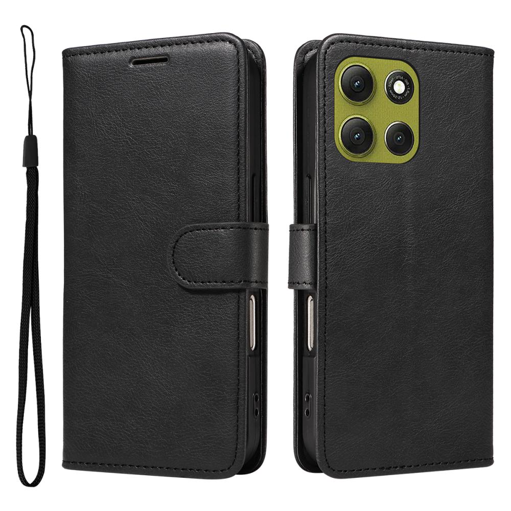  Motorola Moto G86 Power / G86 5G Fodral Läder Svart - Teknikhallen.se