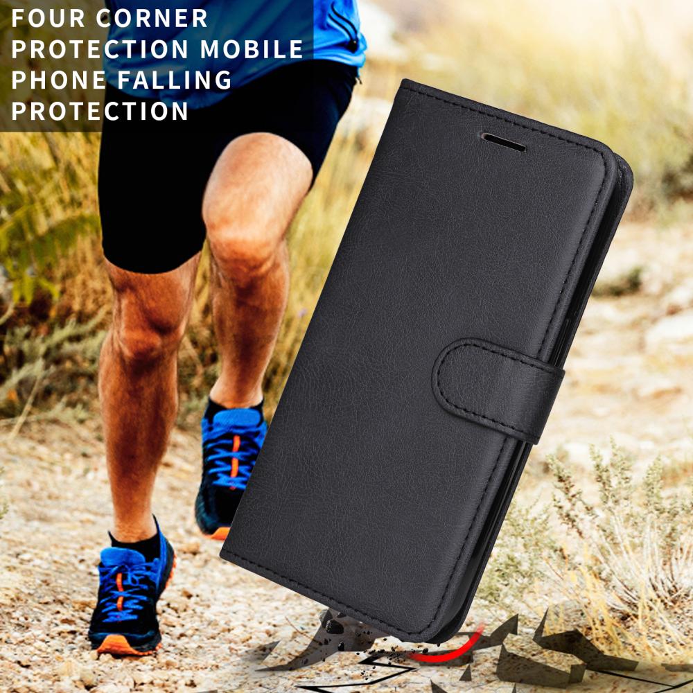  Motorola Moto G86 Power / G86 5G Fodral Läder Svart - Teknikhallen.se