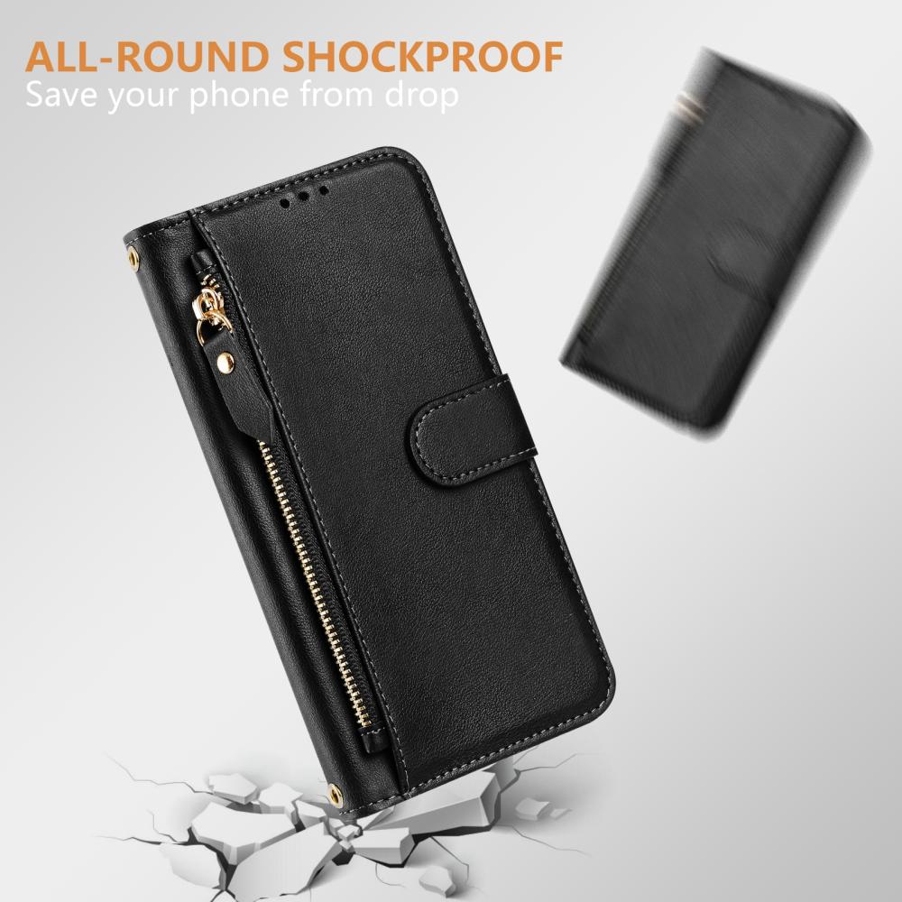  Motorola Moto G56 5G Fodral Multifunktionell Läder Svart - Teknikhallen.se