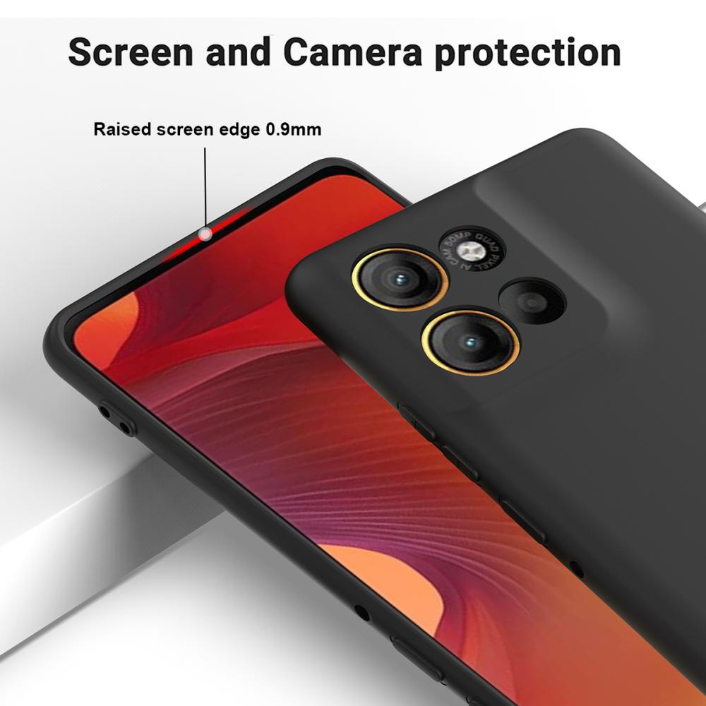  Motorola Moto G56 5G Skal Liquid Silikon Svart - Teknikhallen.se