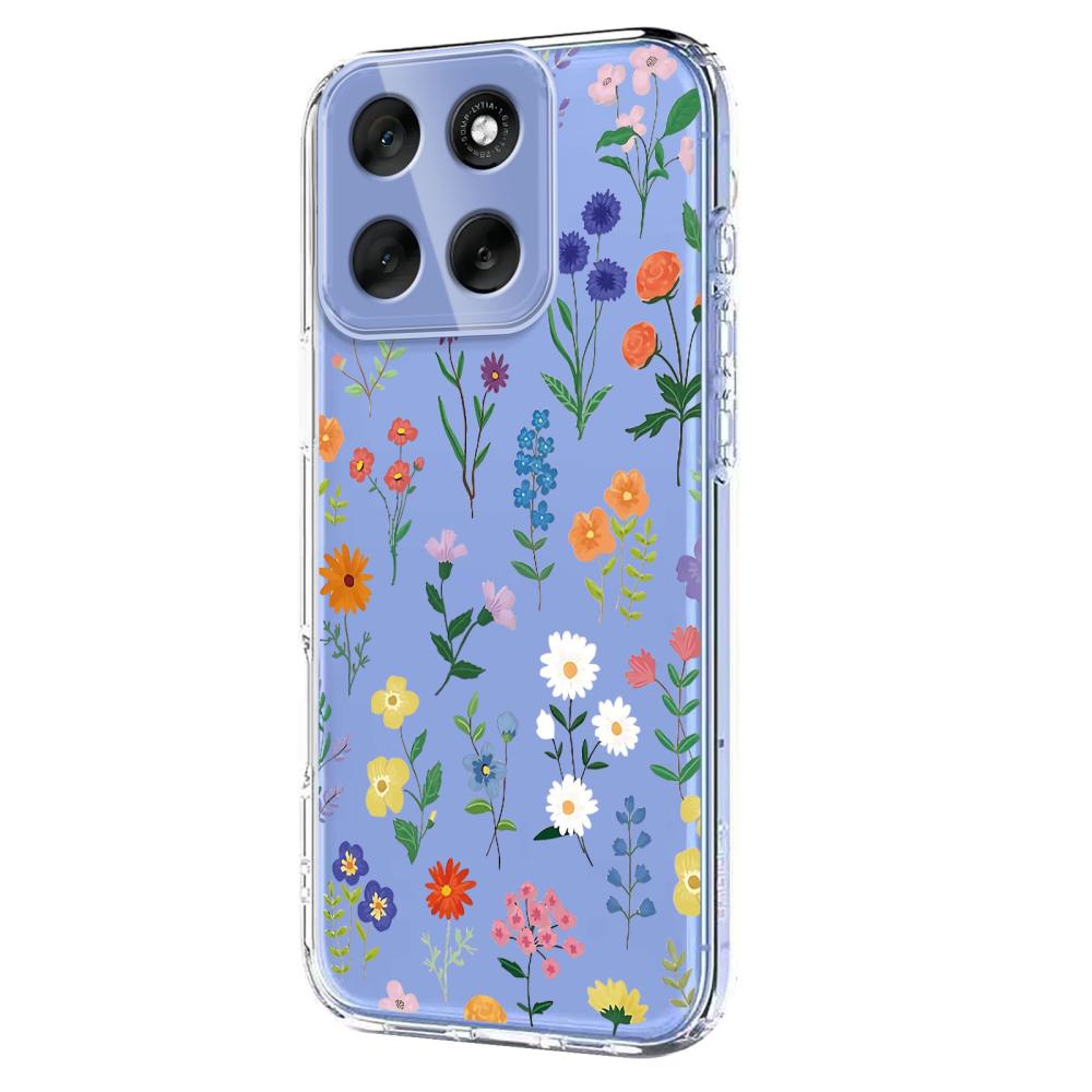  Motorola Moto G86 5G Skal Med Tryck Blommor - Teknikhallen.se