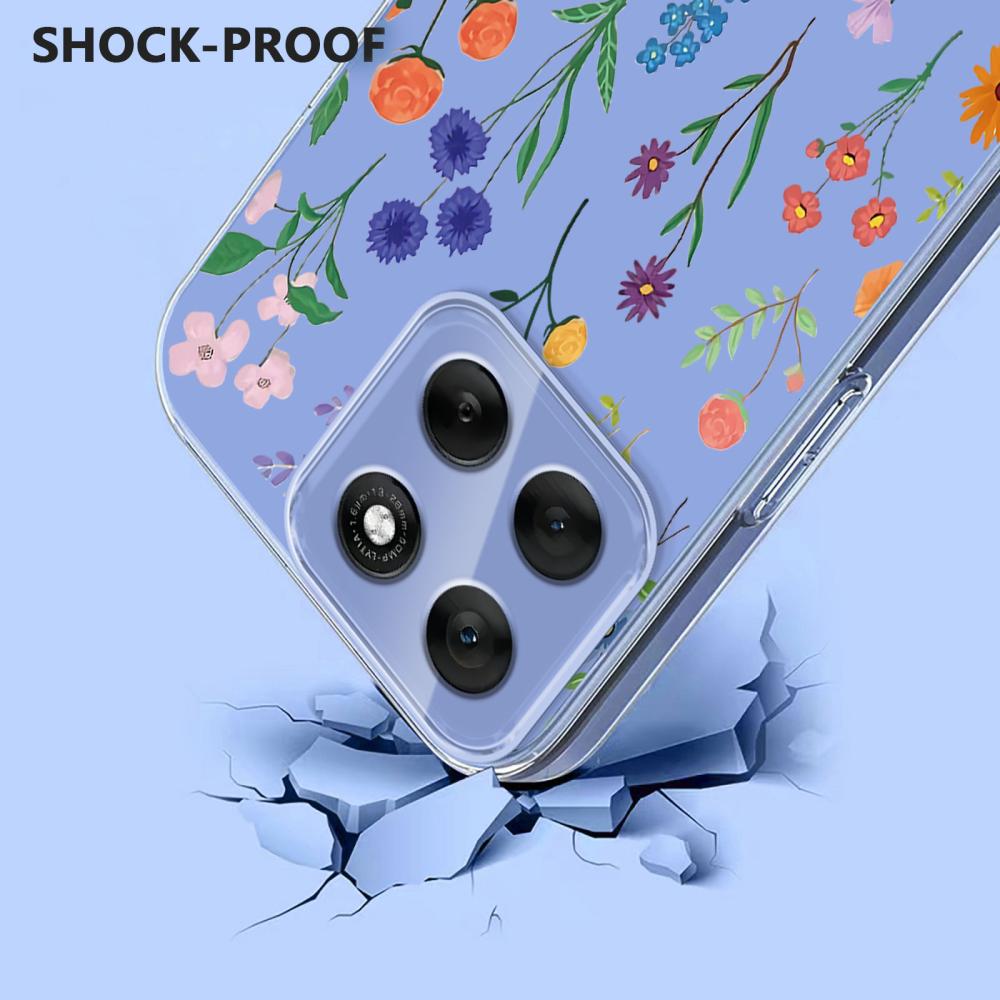  Motorola Moto G86 5G Skal Med Tryck Blommor - Teknikhallen.se