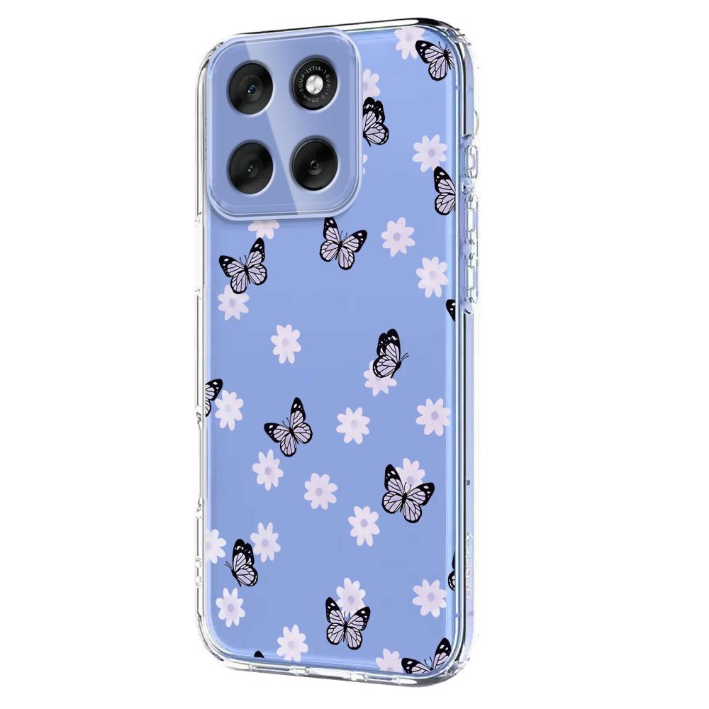  Motorola Moto G86 5G Skal Med Tryck Fjärilar - Teknikhallen.se
