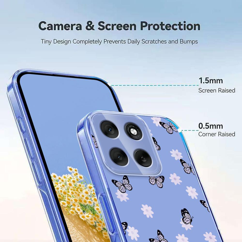  Motorola Moto G86 5G Skal Med Tryck Fjärilar - Teknikhallen.se