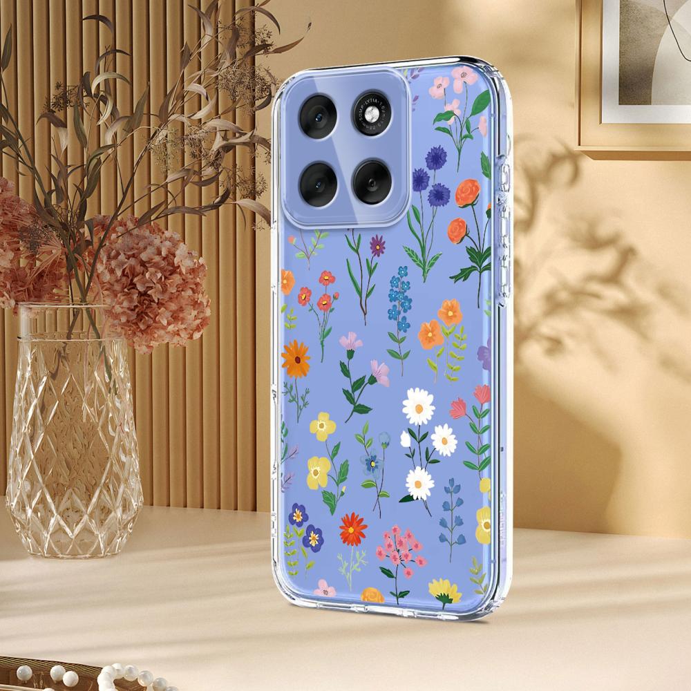  Motorola Moto G56 5G Skal Med Tryck Blommor - Teknikhallen.se