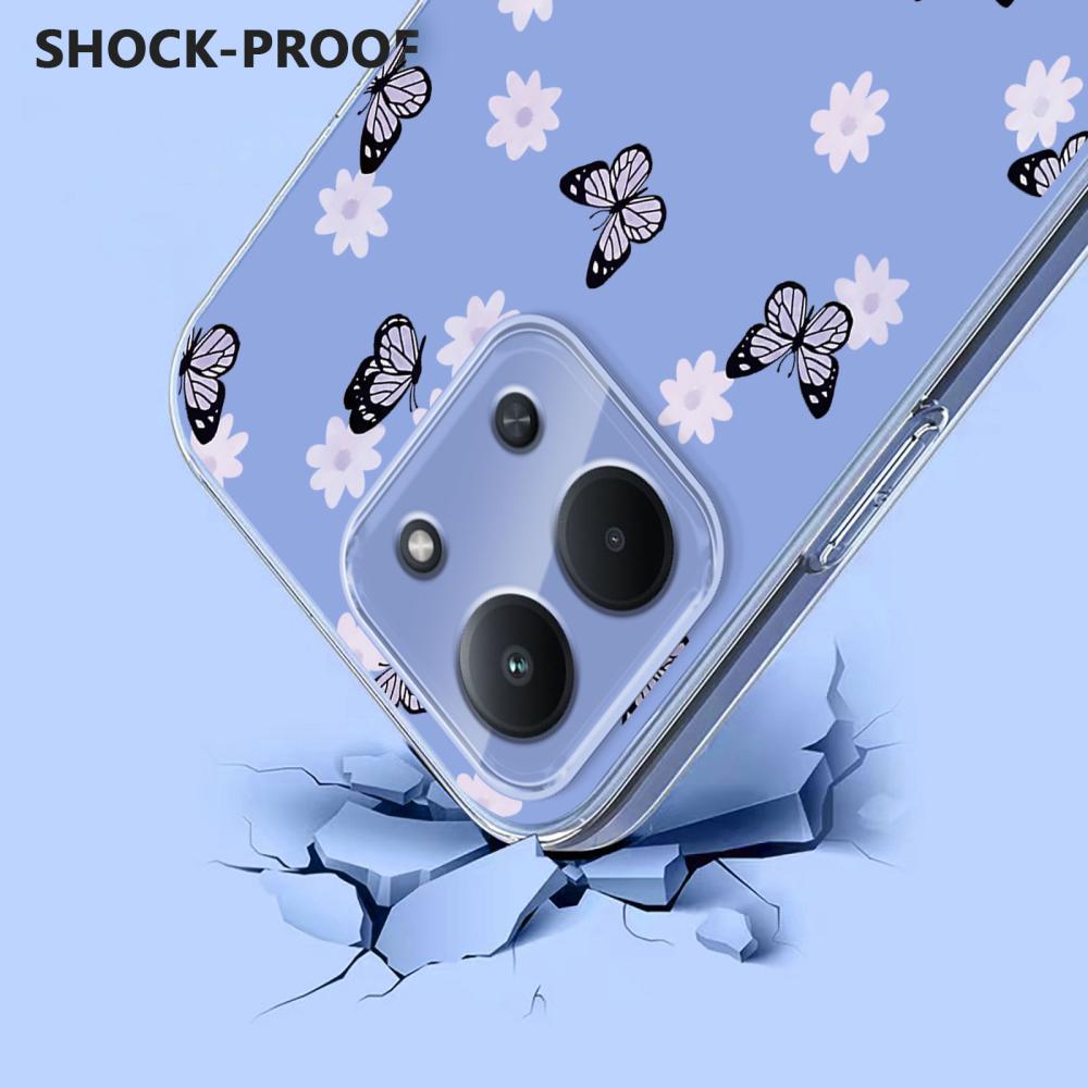  Xiaomi Redmi 15C Skal Med Tryck Fjärilar - Teknikhallen.se