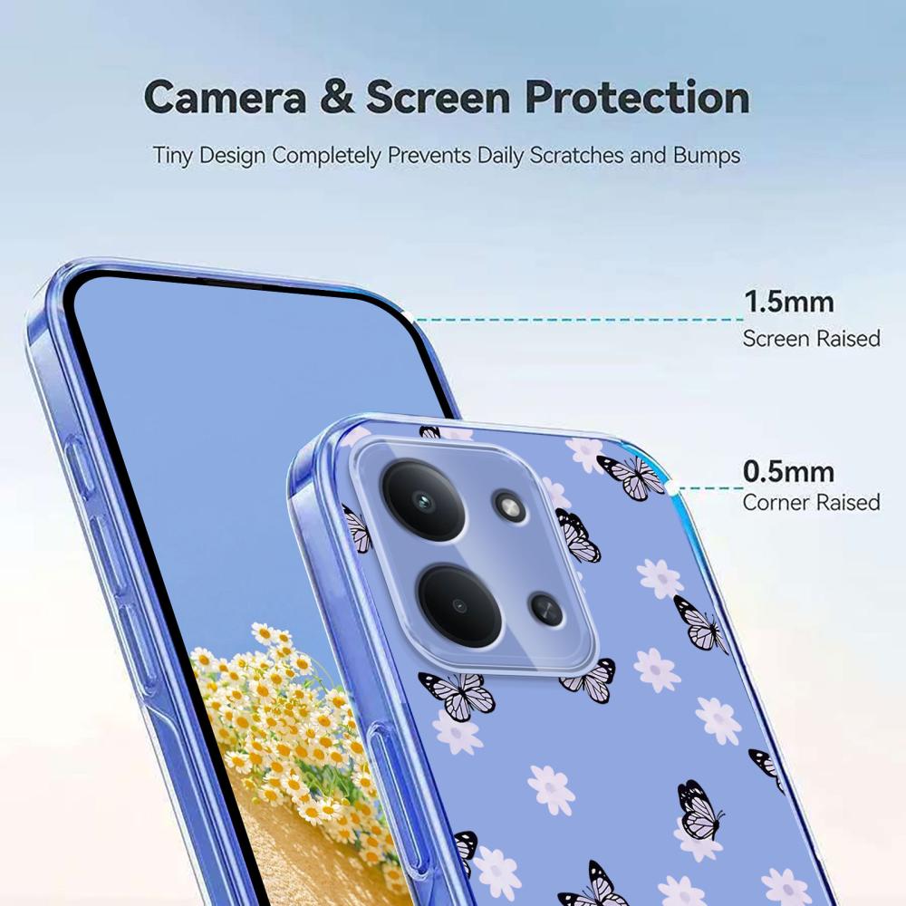  Xiaomi Redmi 15C Skal Med Tryck Fjärilar - Teknikhallen.se