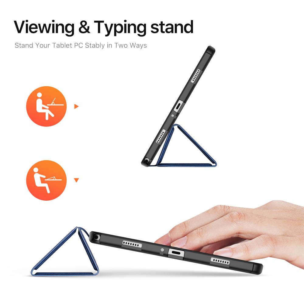DUX DUCIS DUX DUCIS Galaxy Tab A11 Plus/A9 Plus Fodral DOMO Tri-Fold Blå - Teknikhallen.se