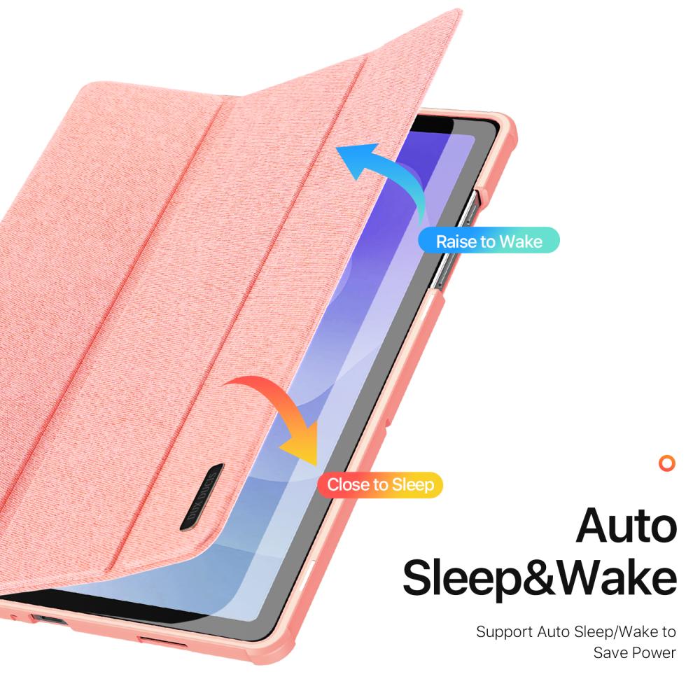 DUX DUCIS DUX DUCIS Galaxy Tab A11 Plus/A9 Plus Fodral DOMO Tri-Fold Rosa - Teknikhallen.se