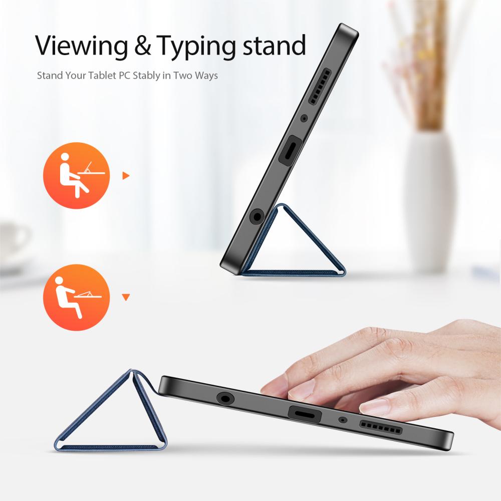 DUX DUCIS DUX DUCIS Galaxy Tab A11 / A9 Fodral DOMO Tri-Fold Blå - Teknikhallen.se