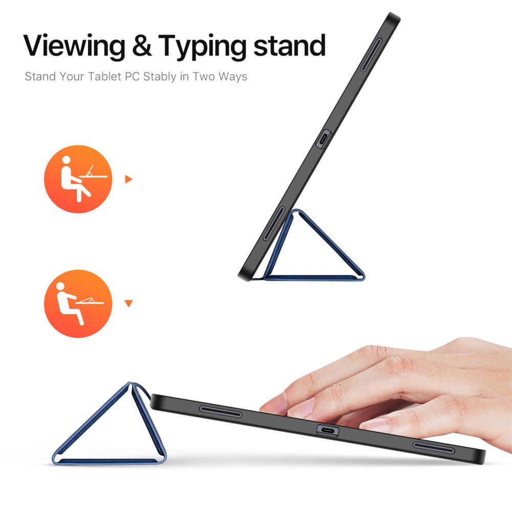 DUX DUCIS DUX DUCIS Galaxy Tab S11 Ultra Fodral DOMO Tri-Fold Blå - Teknikhallen.se