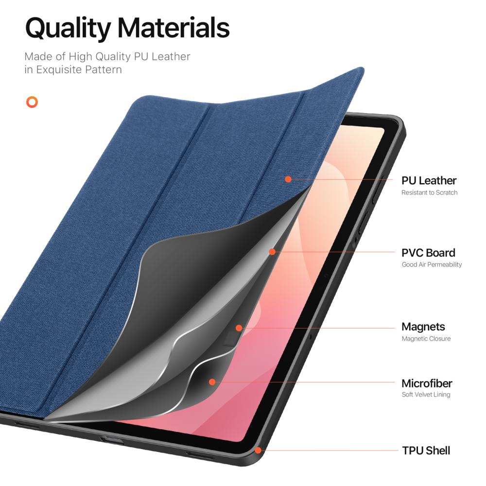 DUX DUCIS DUX DUCIS Galaxy Tab S11 Fodral DOMO Tri-Fold Blå - Teknikhallen.se