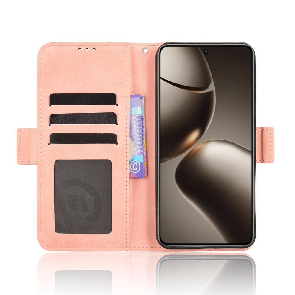  Xiaomi 15T Fodral Med Avtagbart Kortfack Rosa - Teknikhallen.se