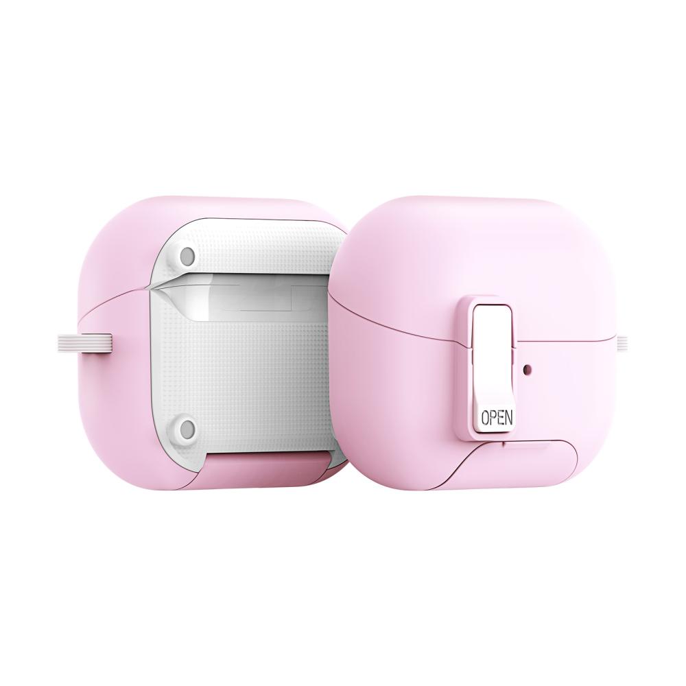 DUX DUCIS DUX DUCIS Galaxy Buds 3/3 Pro/3 FE Skal Secq Series Rosa/Vit - Teknikhallen.se