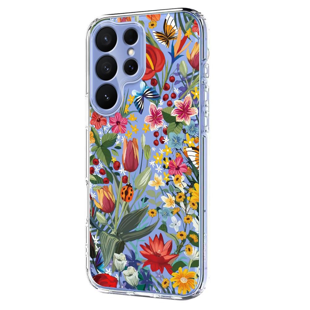  Samsung Galaxy S26 Ultra Skal Med Tryck Blommor - Teknikhallen.se