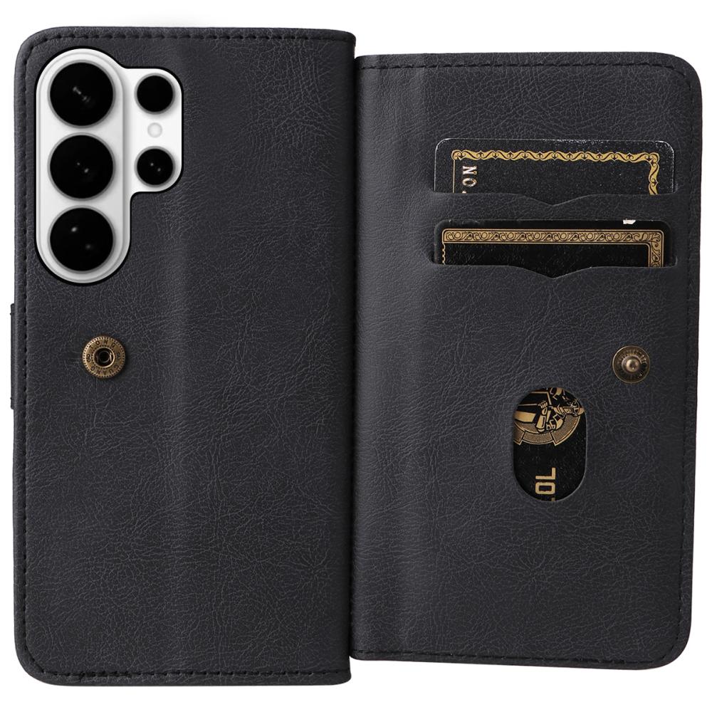  Samsung Galaxy S26 Ultra Fodral Multifunktionellt Läder Svart - Teknikhallen.se