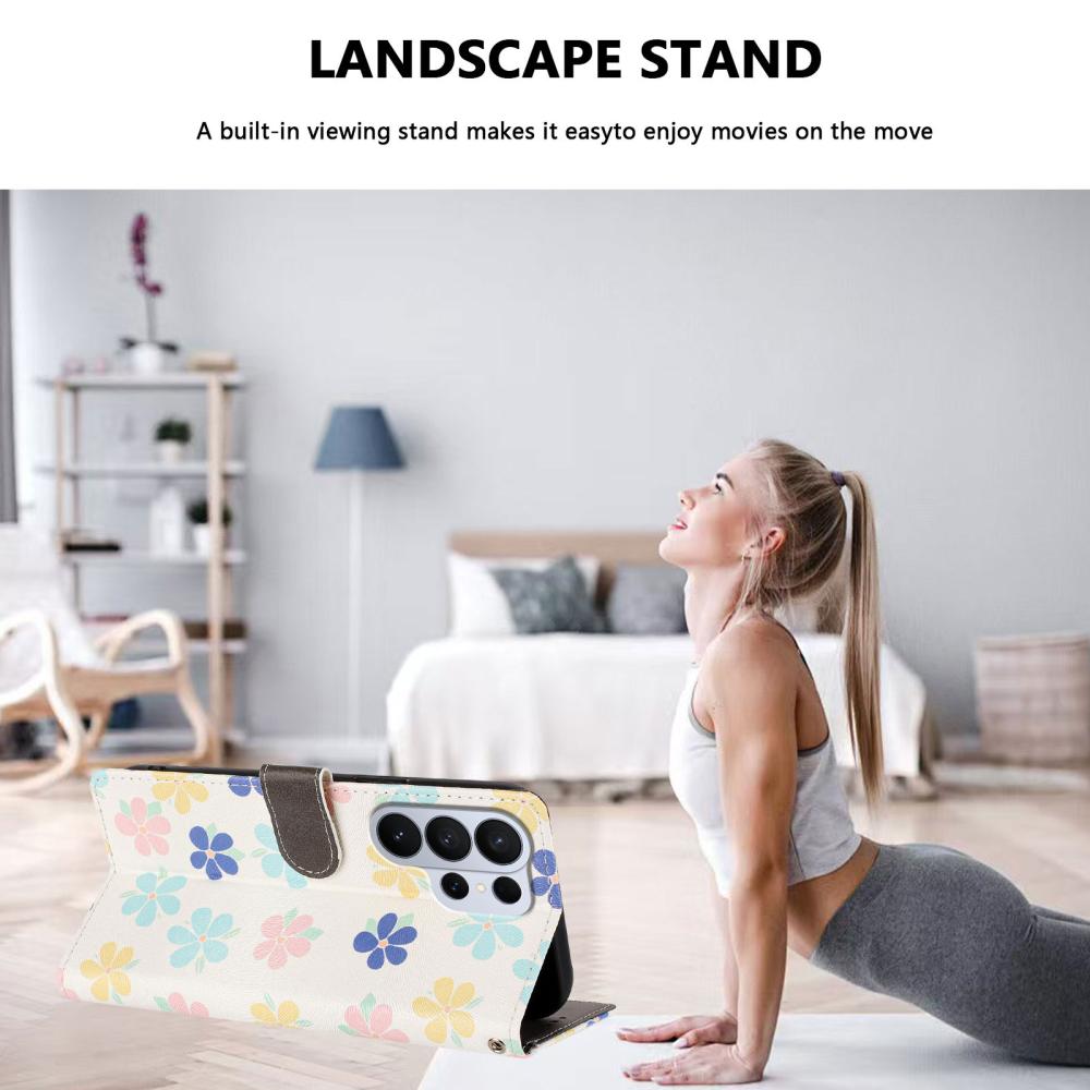  Samsung Galaxy S26 Ultra Fodral Med Tryck Färgglada Blommor - Teknikhallen.se