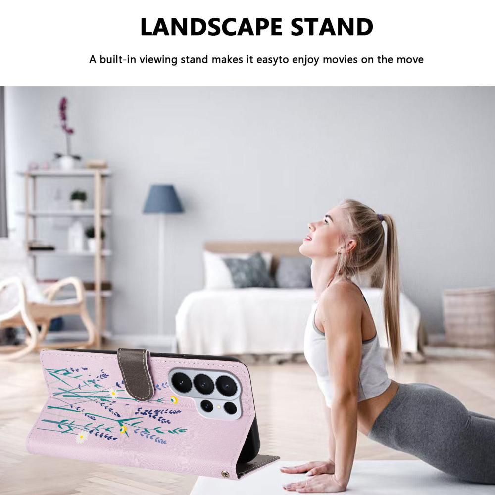  Samsung Galaxy S26 Ultra Fodral Med Tryck Lavendel - Teknikhallen.se