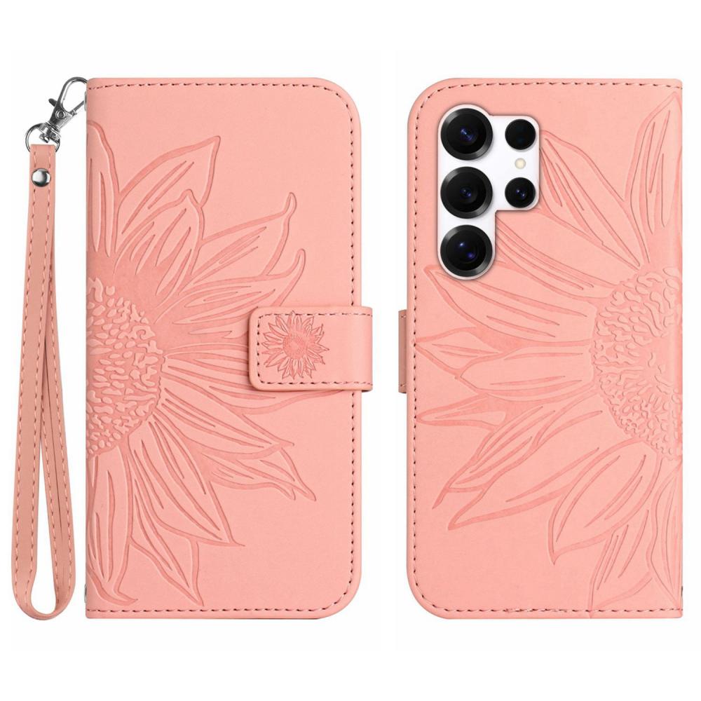  Samsung Galaxy S26 Ultra Fodral Solros Tryck Rosa - Teknikhallen.se