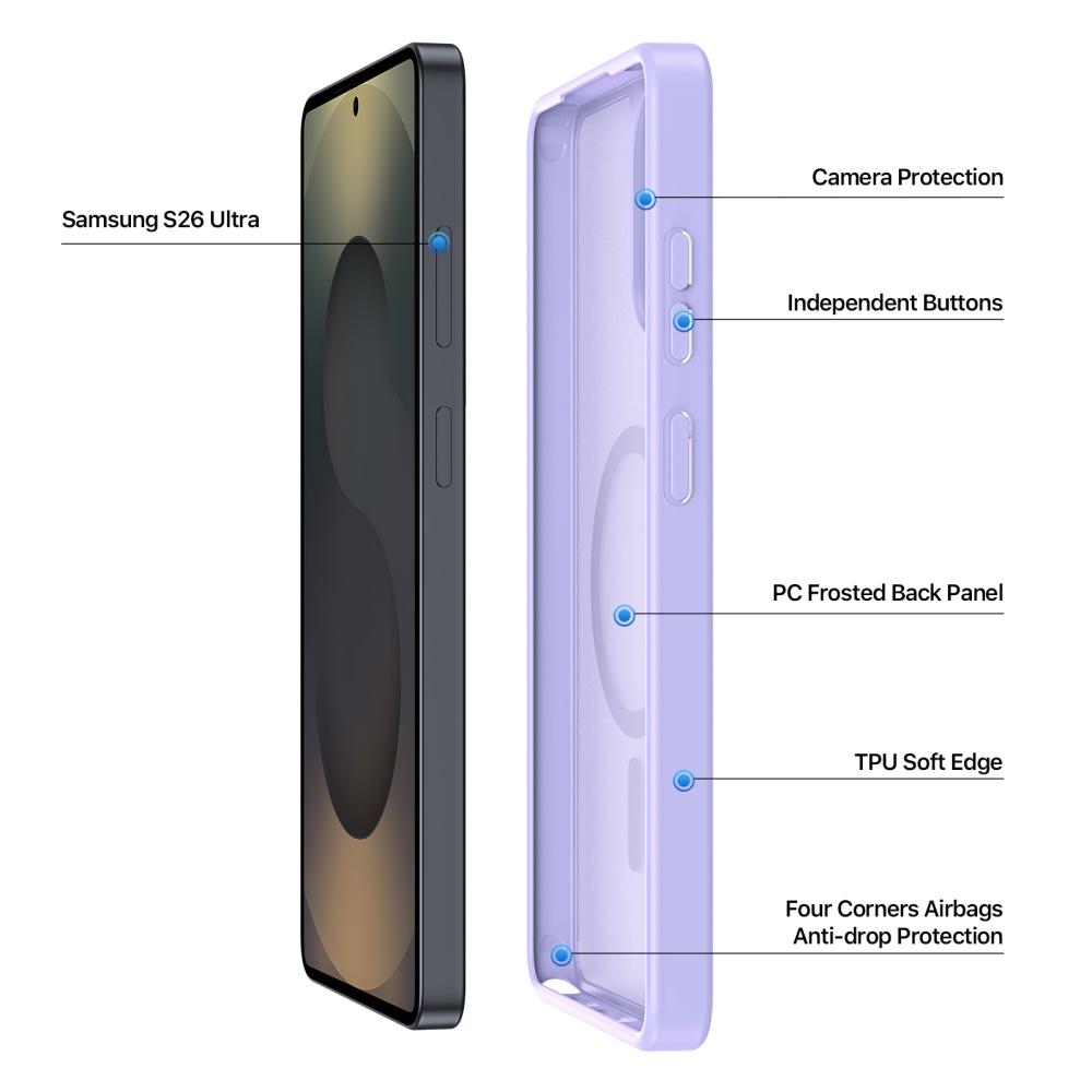 DUX DUCIS DUX DUCIS Galaxy S26 Ultra Skal MagSafe Yind Series Lila - Teknikhallen.se