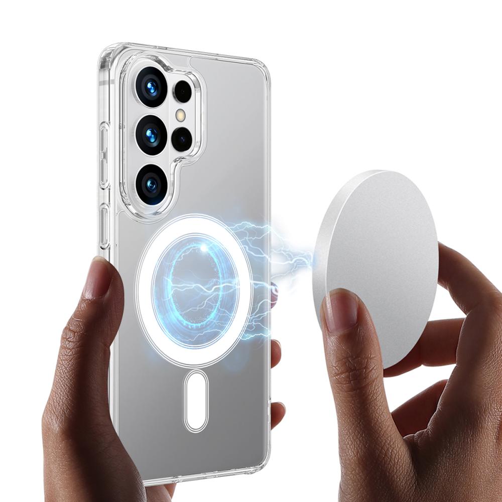  Samsung Galaxy S26 Ultra Skal MagSafe Hybrid Transparent - Teknikhallen.se