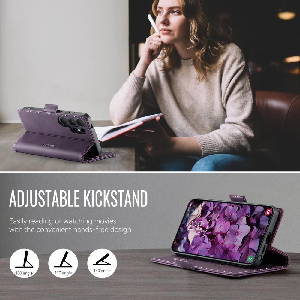 CASEME CASEME Samsung Galaxy S26 Ultra Fodral RFID Läder Lila - Teknikhallen.se