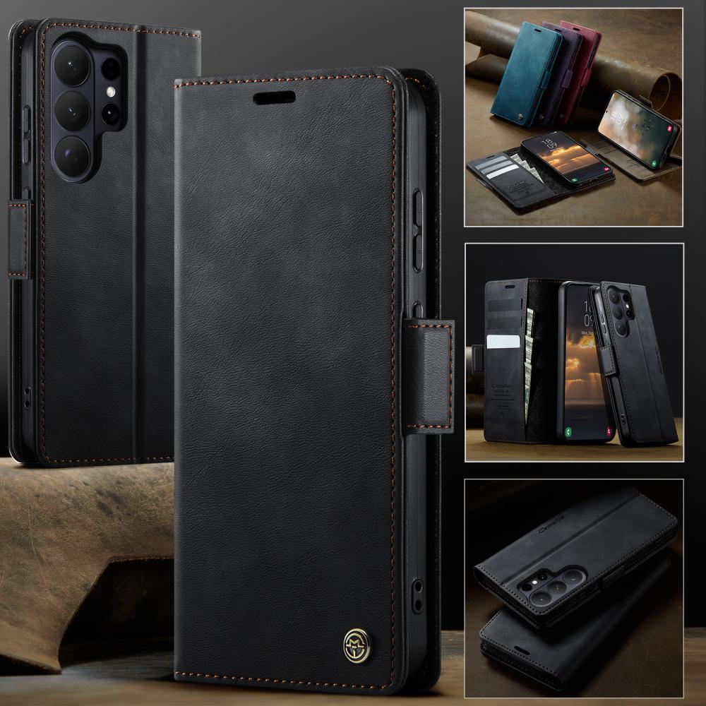 CASEME CASEME Samsung Galaxy S26 Ultra Fodral RFID Läder Svart - Teknikhallen.se