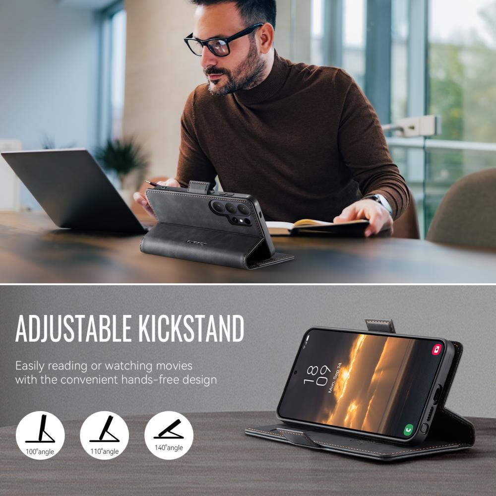 CASEME CASEME Samsung Galaxy S26 Ultra Fodral RFID Läder Svart - Teknikhallen.se